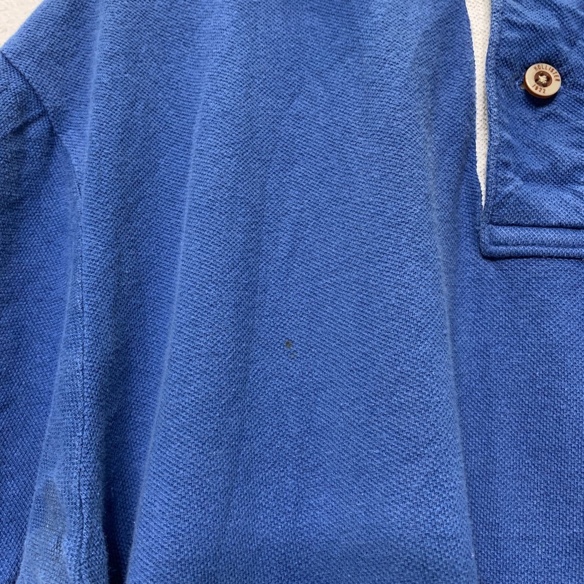 HOLLISTER 半袖ポロシャツ Lサイズ ホリスター 青 ブルー 古着卸 アメリカ仕入れ a407-5733_画像4