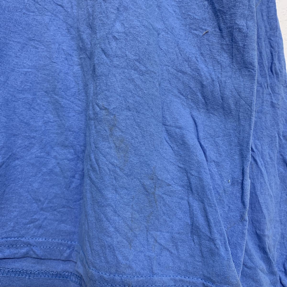 GILDAN 長袖 プリント Tシャツ 2XL ライトブルー ギルダン ビッグサイズ 古着卸 アメリカ仕入 a505-6270_画像5