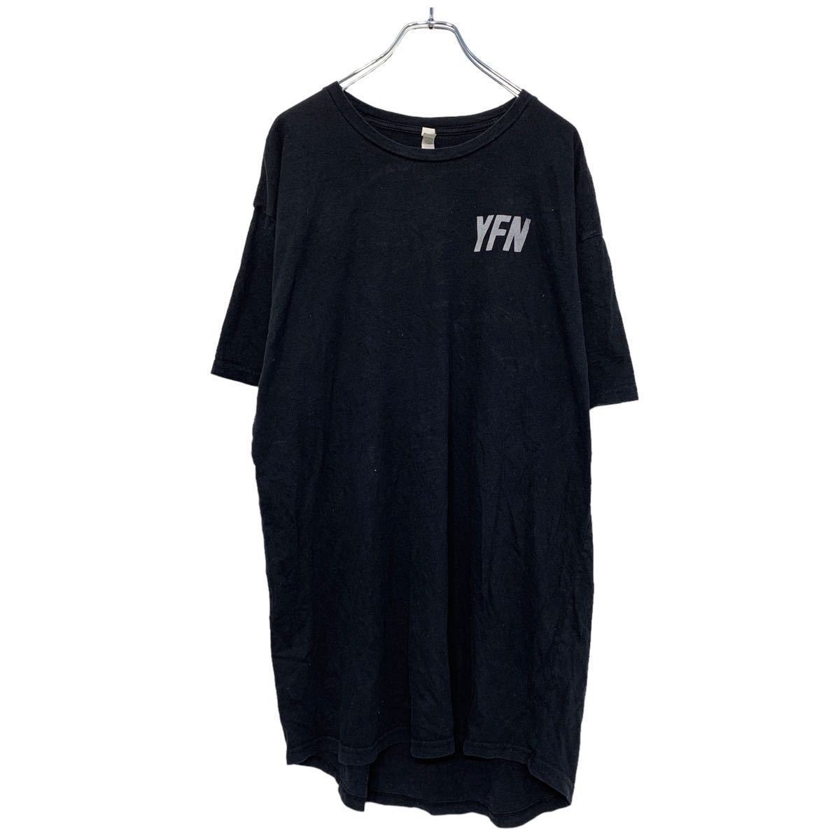 CANVAS 半袖 プリント Tシャツ XL ブラック キャンバス ビックサイズ バックプリント 古着卸 アメリカ仕入 a505-6730_画像1