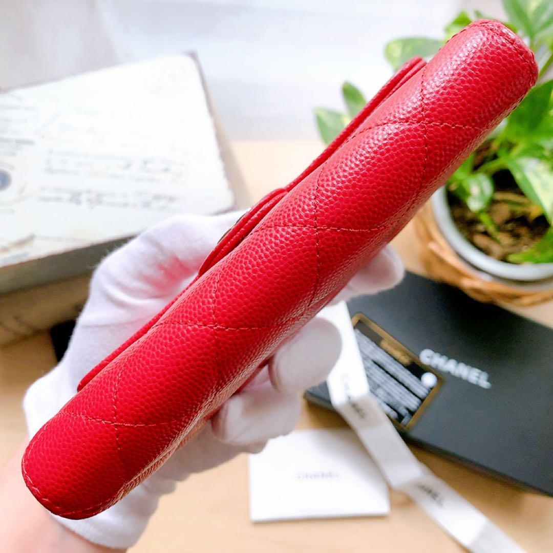 シャネル マトラッセ ミディアムフラップウォレット 三つ折り財布