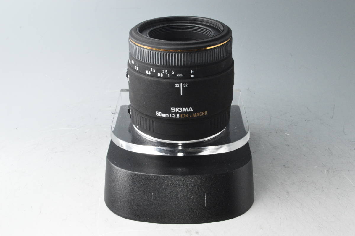 9886【良品】 SIGMA シグマ MACRO 50mm F2.8 EX DG (キヤノンEF用)-