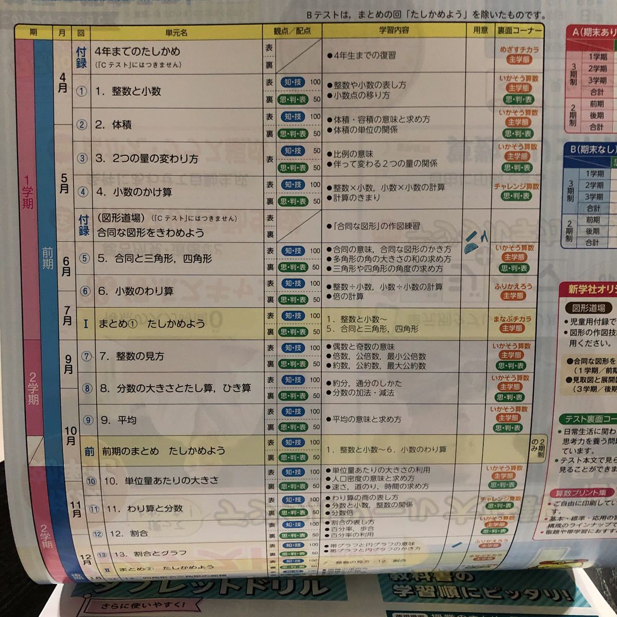 0358 基礎基本算数A＋P ５年 AG535M 新学社 小学 ドリル 問題集 テスト用紙 教材 テキスト 解答 家庭学習 計算 漢字 過去問 ワーク _画像2