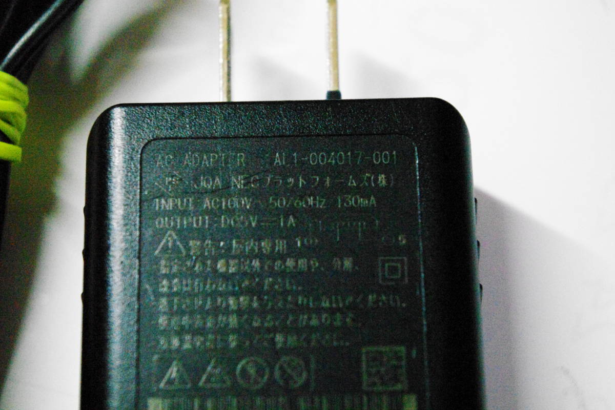 NEC AL1-004017-001 DC5V1A AC adaptor #t5