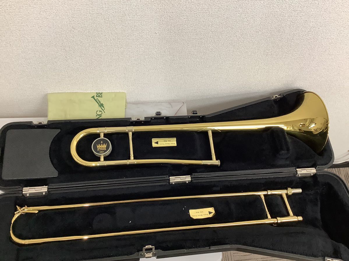 ヤフオク! - 美品! キング KING トロンボーン ハードケース 管楽...