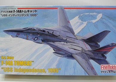 ファインモールド 1/72「アメリカ海軍 F-14Aトムキャット USSインディペンデンス1995」プラモデル【FP32】※未組立て品_画像1