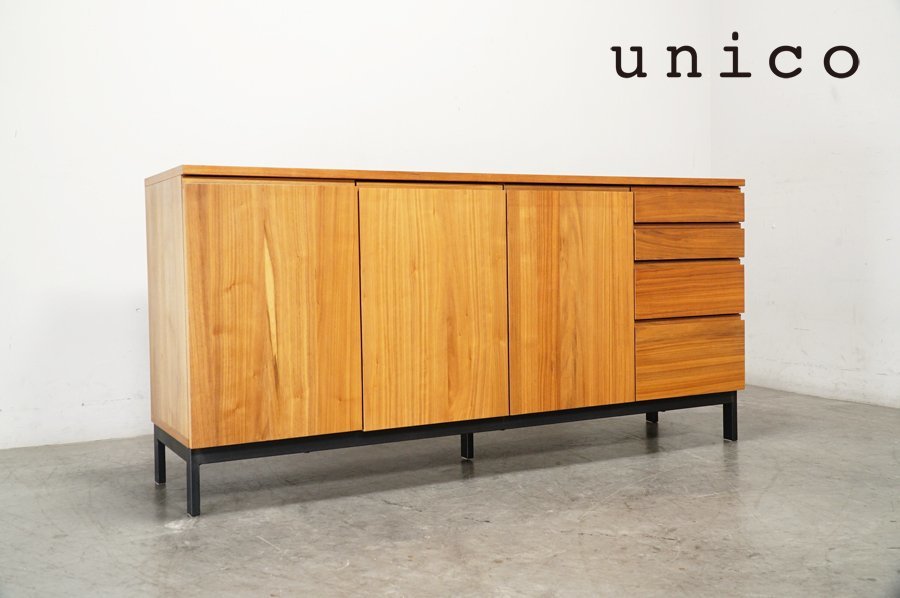 850 極美品 unico(ウニコ) HOXTON(ホクストン) キャビネット W1600