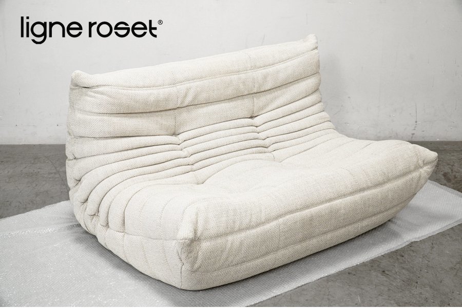 837 極美品 ligne roset (リーンロゼ) TOGO (トーゴ) 2シーターソファ