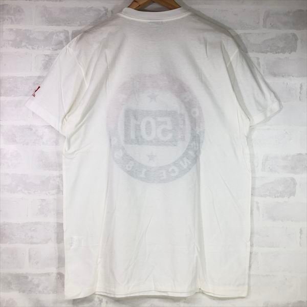 90's Levi's リーバイス タグ付き 501 半袖 Tシャツ ヴィンテージ SIZE: L ホワイト MU632023051609_画像2