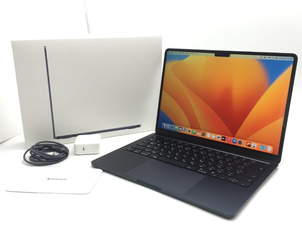 充放電5回!美品 Apple アップル MacBook Air 2022 ノートPC 13.6型 M2