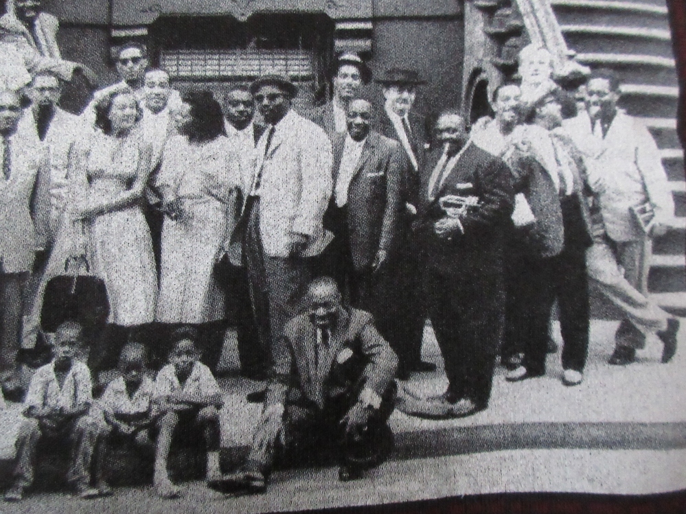 90's Art Kane FOTOFOLIO Harlem 1958 フォト スウェット L JAZZ ジャズBlakey Count Basie Charles Mingus Thelonious Monk Sonny Rollins_画像8