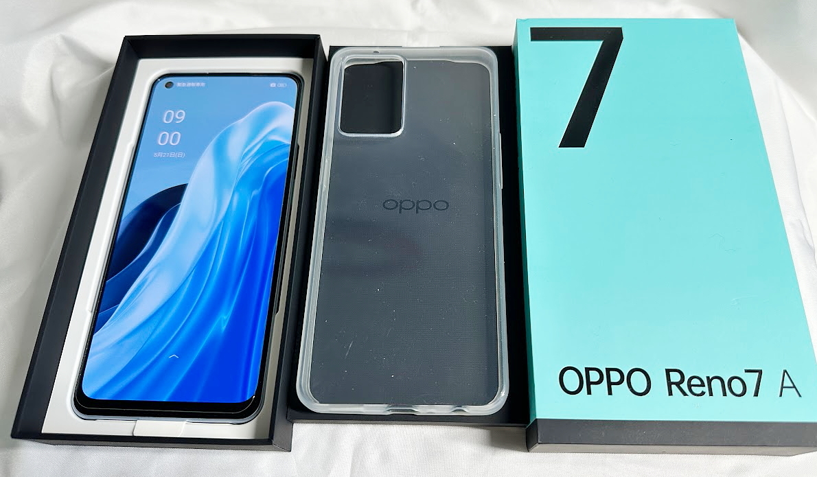 極美品】OPPO Reno7 A Dual SIMフリー版 ドリームブルー128GB CPH2353 BL