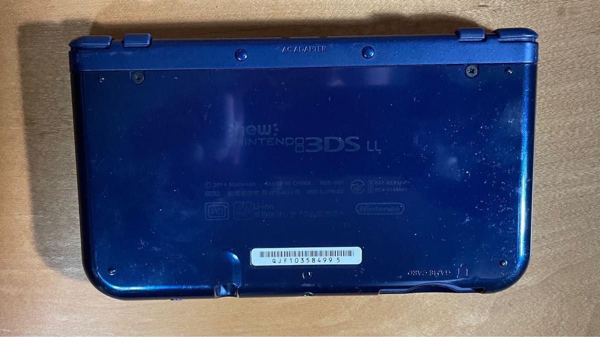new ニンテンドー　3DS LL 本体　メタリックブルー　液晶割れ　ジャンク品