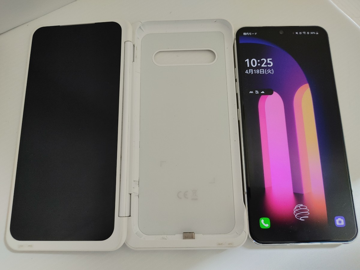美品 LG V60 ThinQ 5G SIMフリー ホワイト 海外バージョン Android13