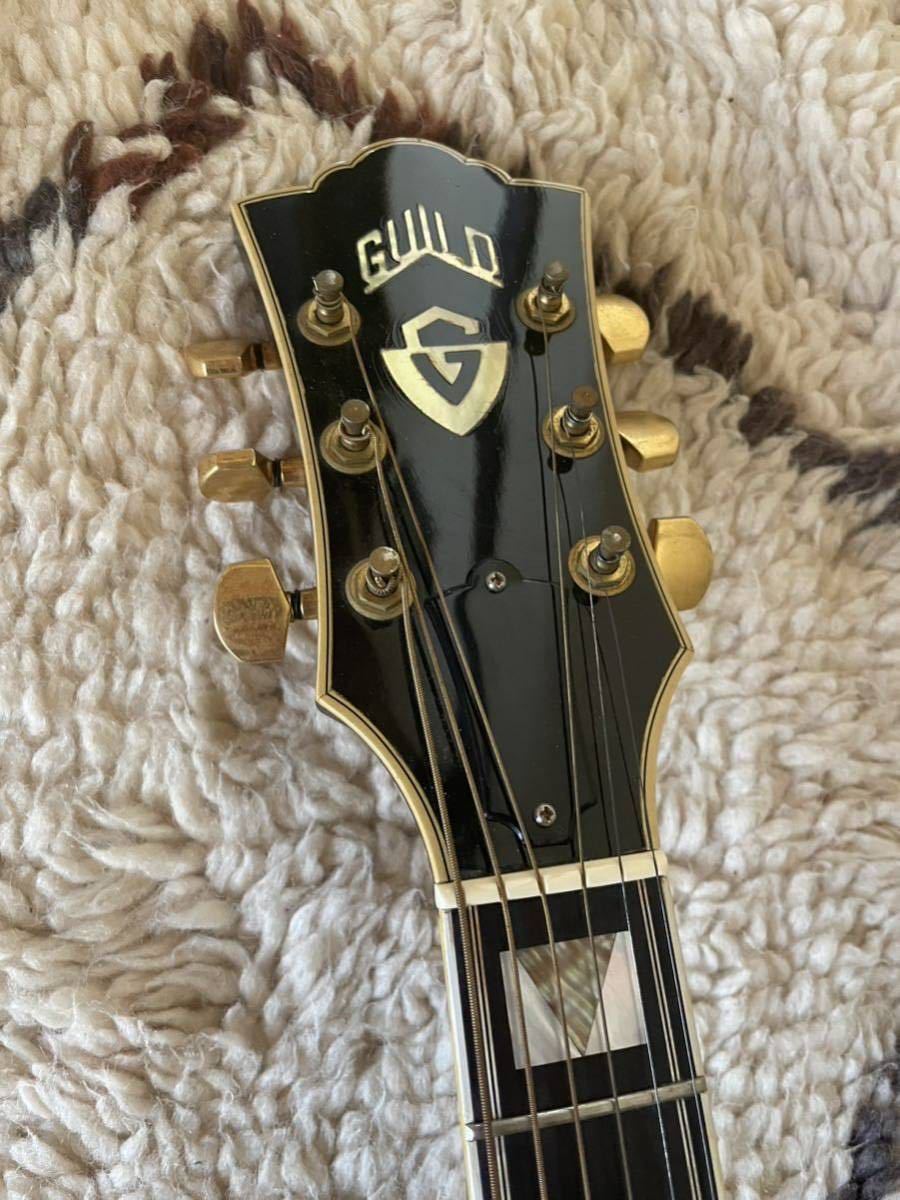 希少　ビンテージ　Guild D-55 ANT SB アコースティックギター 純正ハードケース付き　　Gibson ギルド　70年代　80年代_画像6