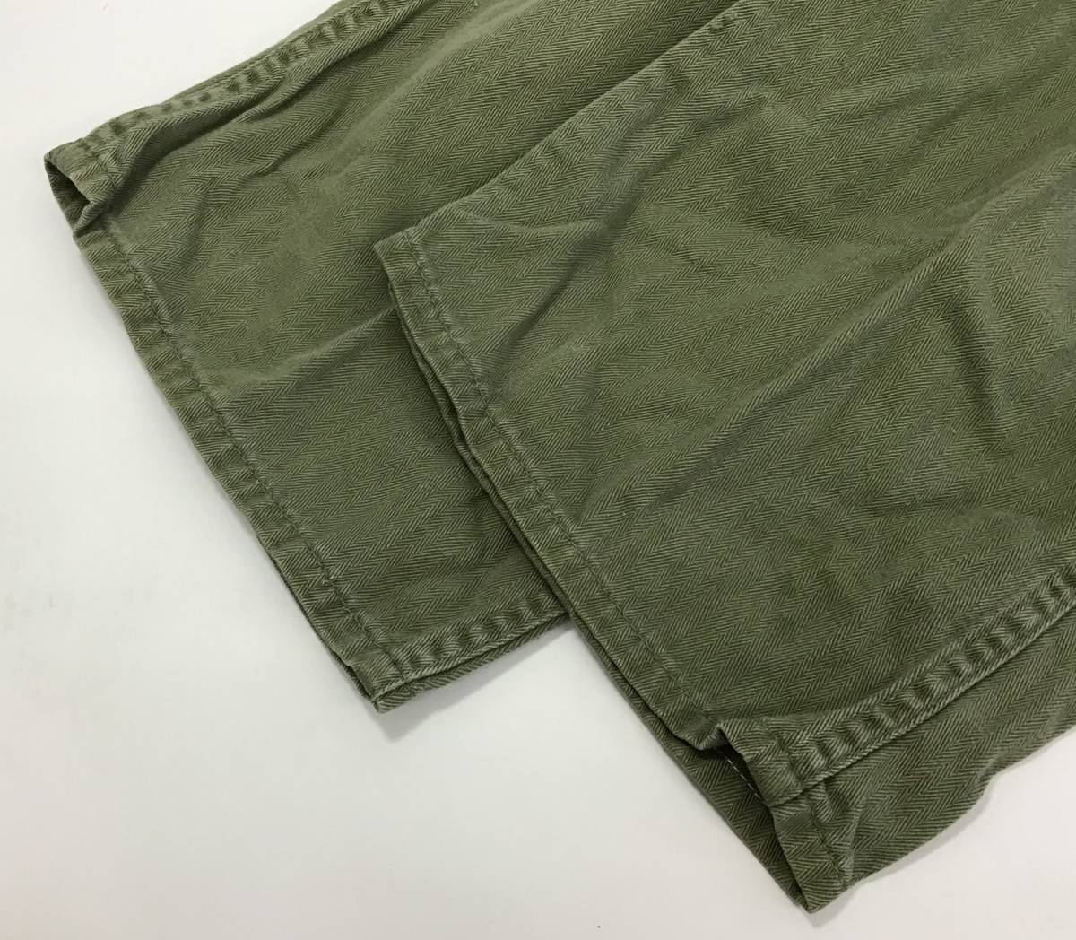 BLUE BELL SANFORIZED つなぎ ヘリンボーン prenticeジッパー カーキ系