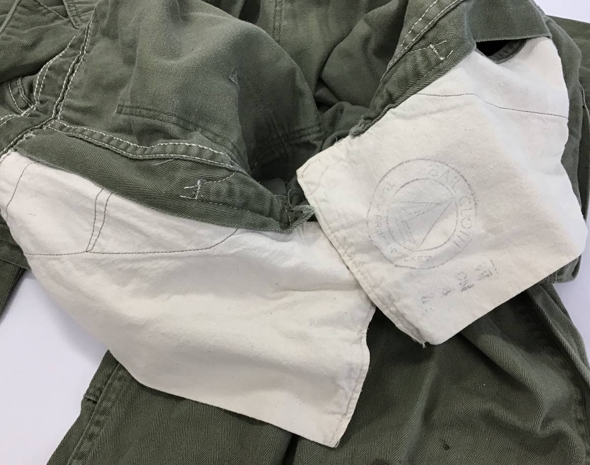 BLUE BELL SANFORIZED つなぎ ヘリンボーン prenticeジッパー カーキ系