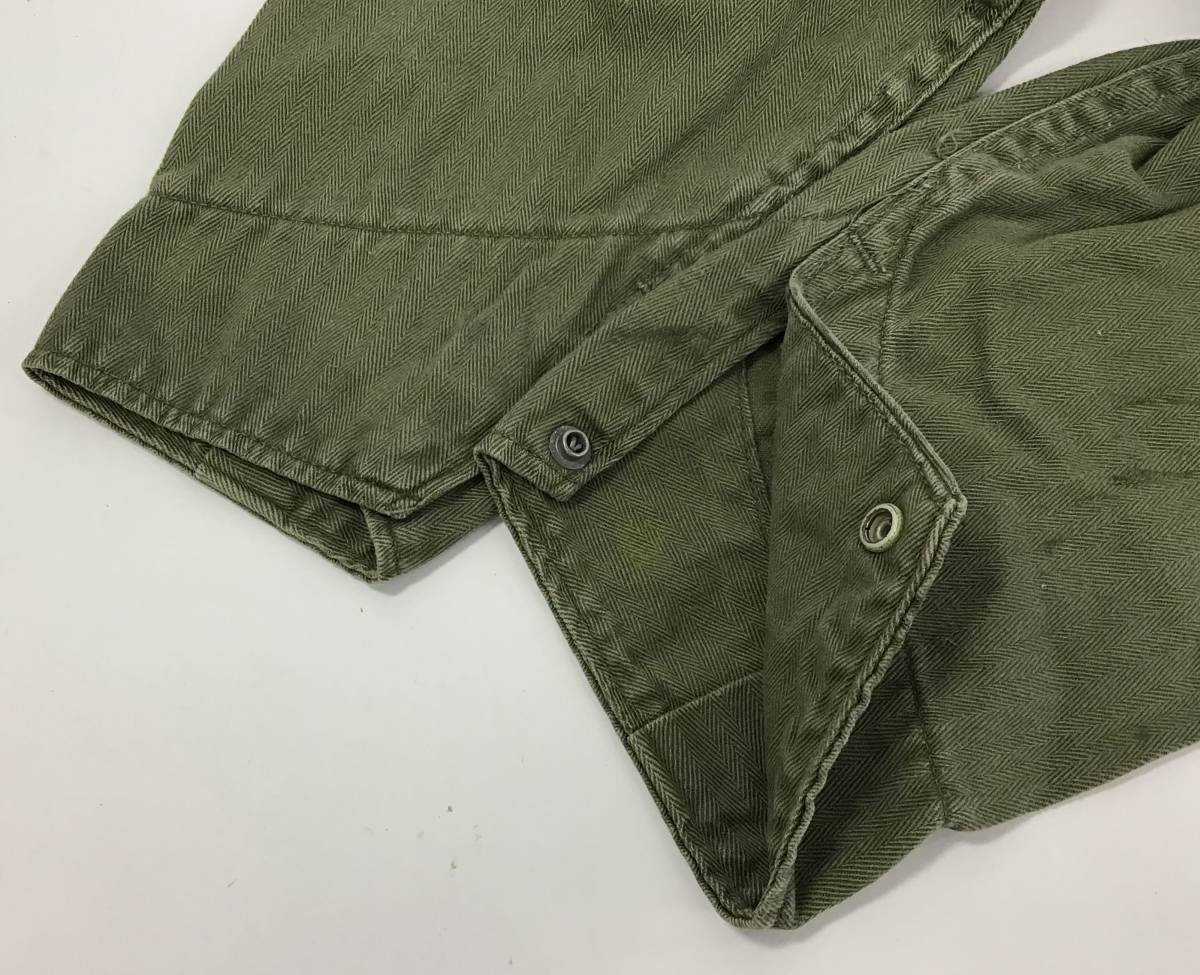 BLUE BELL SANFORIZED つなぎ ヘリンボーン prenticeジッパー カーキ系