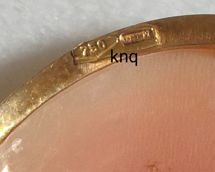 シェルカメオ ブローチ 18金 k18 750 イタリア 女性 横顔 シェルカメオ ブローチ 18金 k18 750 イタリア 女性 横顔