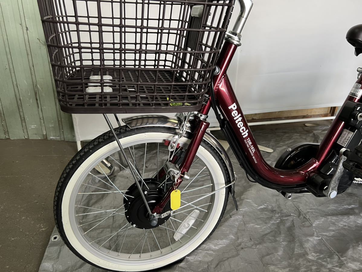 美品 電動アシスト自転車 三輪 Peltech TDR-163L 電動アシスト 充電器
