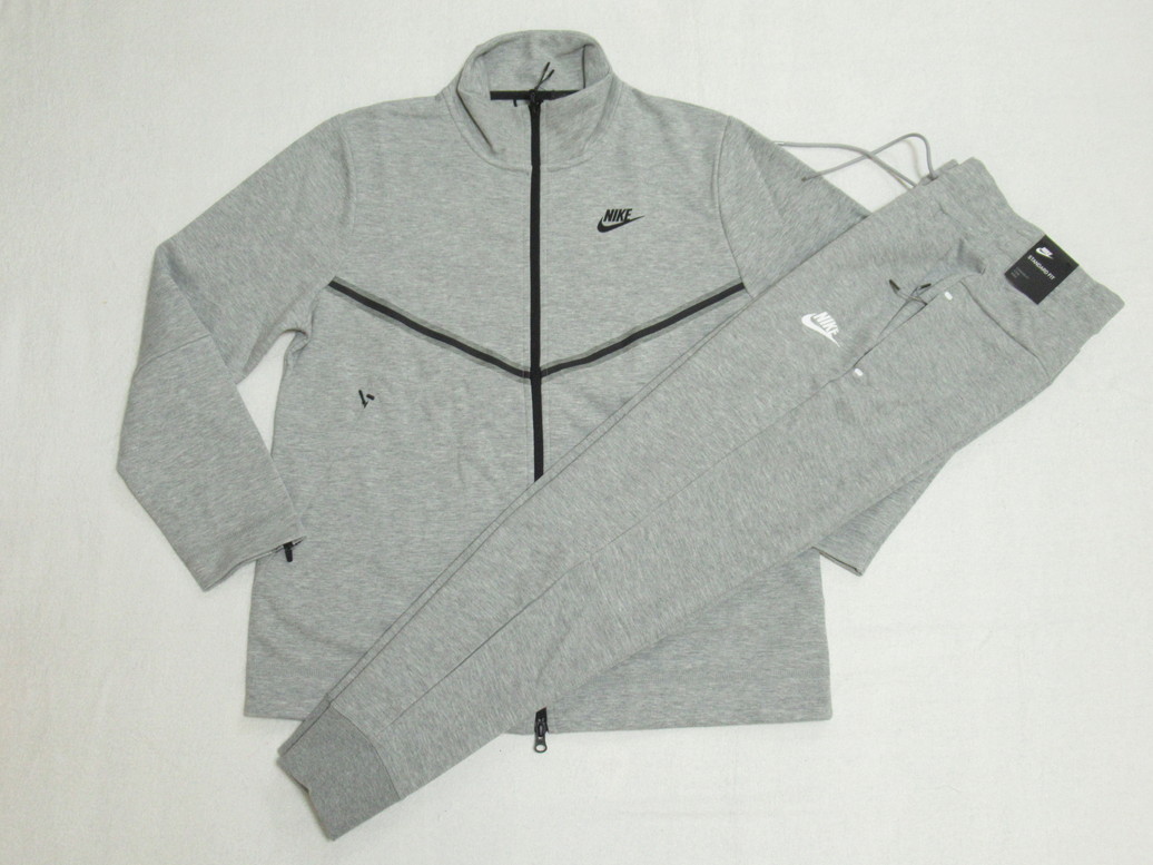 NIKE TECH FLEECE セットアップ ジャケット パンツ グレー 上L 下XL ナイキ テックフリース スウェット 上下セット CW4297-063 BV3473-063_画像1