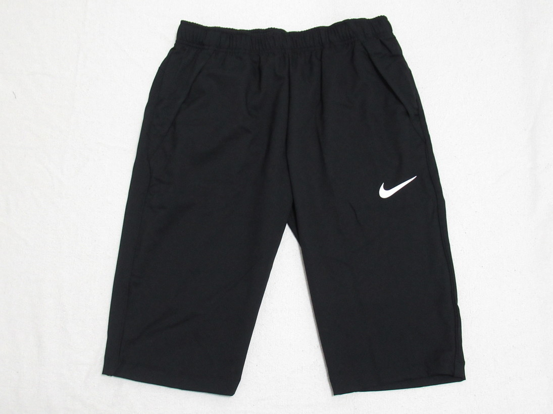 NIKE DRI-FIT チーム ウーブン 3/4 パンツ 黒 ブラック XL ナイキ ドライフィット ハーフパンツ ひざ丈 トレーニング  DM6624-011