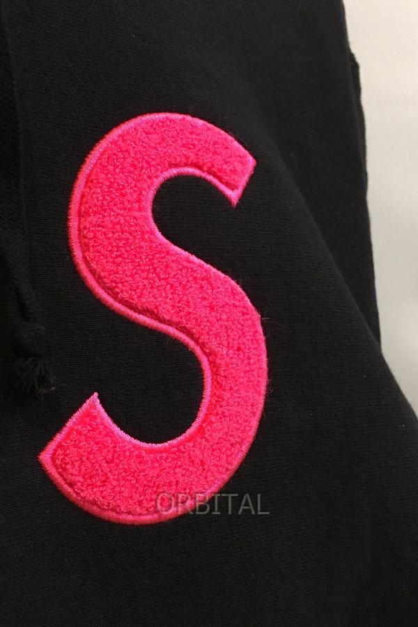 二子玉)Supreme シュプリーム S Logo Hooded Sweatshirt Sロゴフーデットシャツ ブラック 黒 メンズ M_画像3