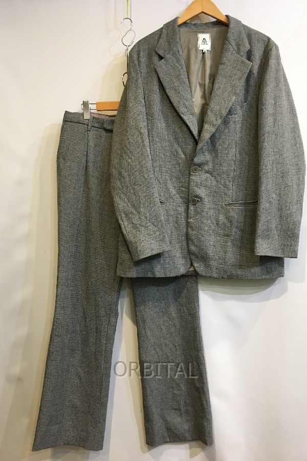 二子玉) mando マンド 2Bジャケット ＋ パンツ セットアップ スーツ メンズ サイズ3 グレー 日本製