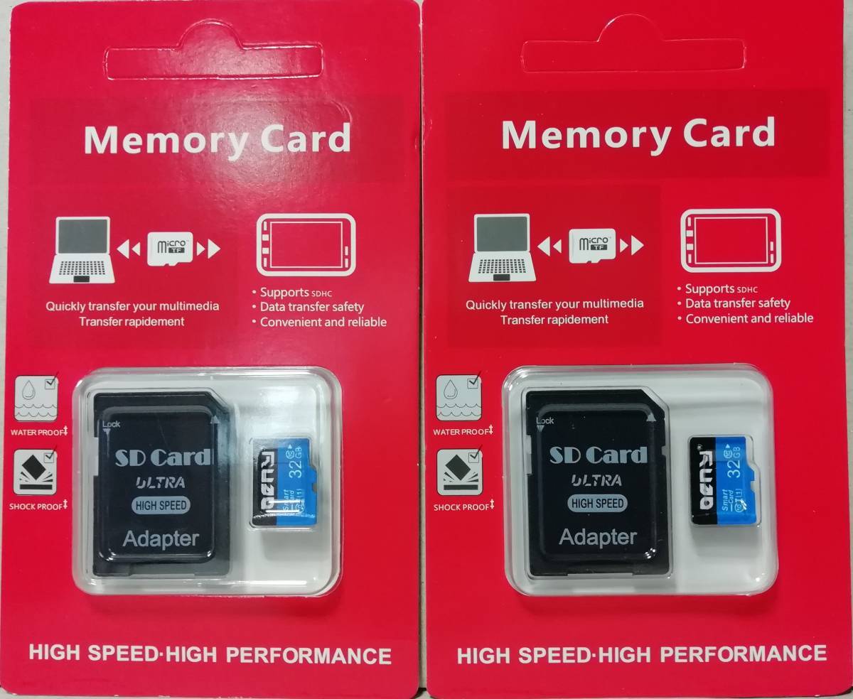 ☆microSDカード 32GB［2枚セット] (SDカードとしても使用可能!) タブレット
