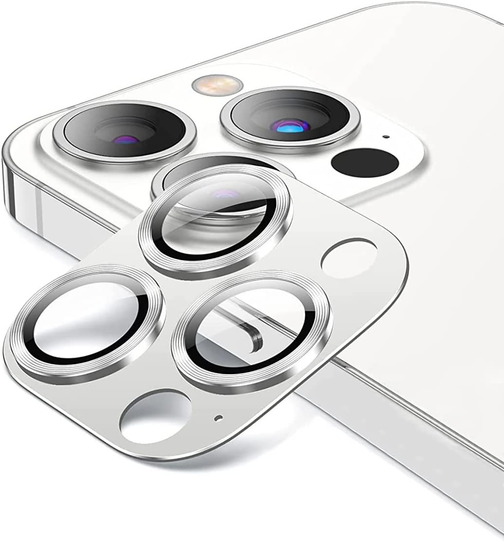 iPhone 14 Pro カメラフィルム レンズ保護 フィルム カメラ保護 カバー アルミニウム合金＋強化ガラス製 キズ防止 防塵防滴 3D保護_画像2