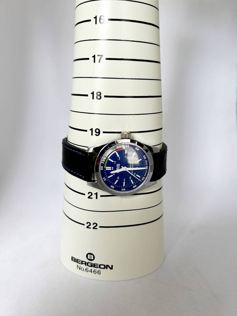老舗ORISブラックダイアル腕時計 ヴィンテージ 機械式手巻 17石 ST-96-