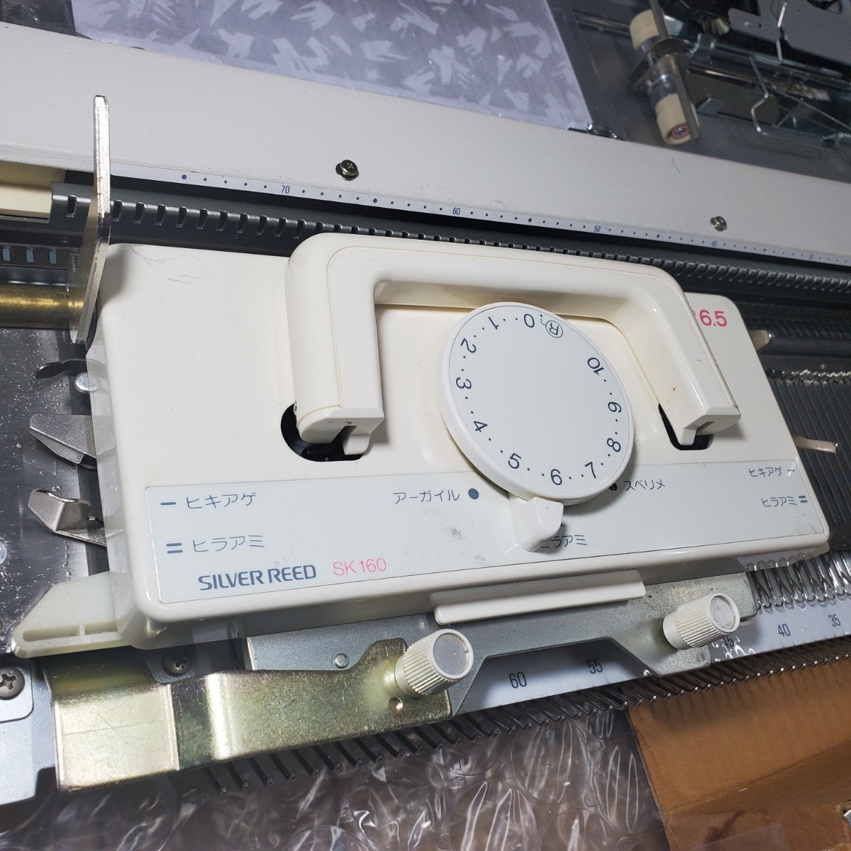 編み機、編機、シルバー編み機ハンズ6.5 SK160&マイスタジオ6.5電子