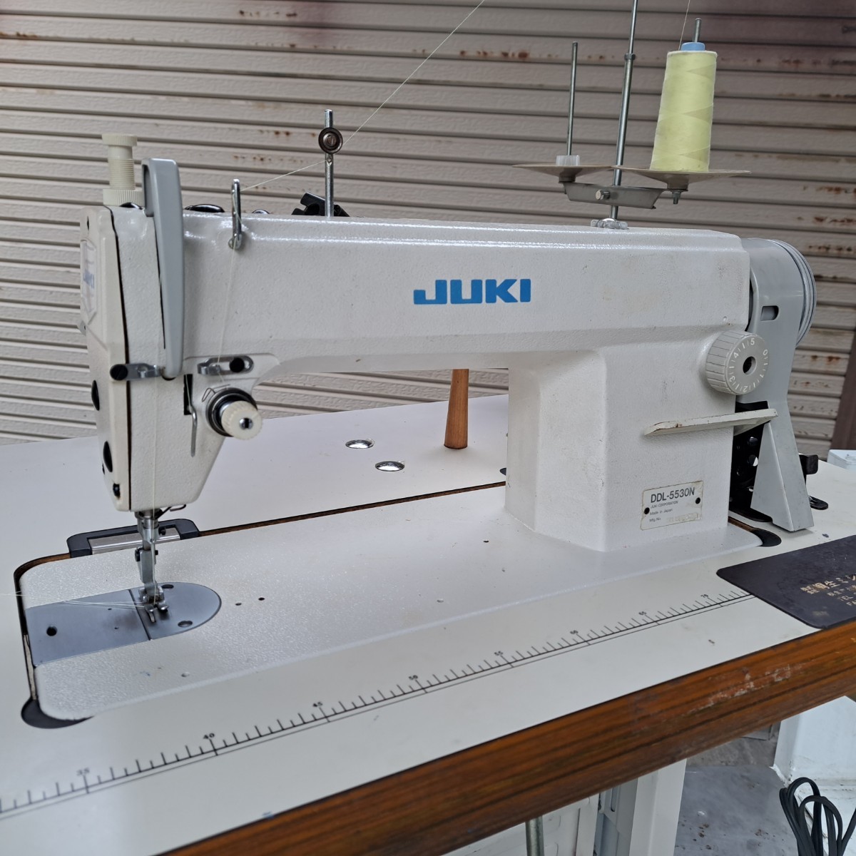 工業用ミシン、ジューキ、JUKI一本針本縫いミシンDDL-5530N!整備済品