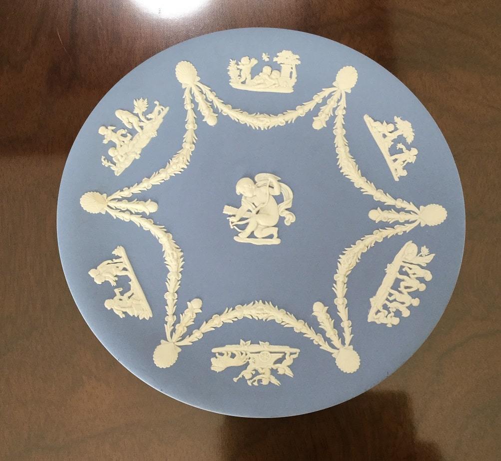 ウェッジウッド ジャスパー プレート 飾り皿 WEDGWOOD 天使 ウェッジウッド ジャスパー プレート 飾り皿 WEDGWOOD 天使