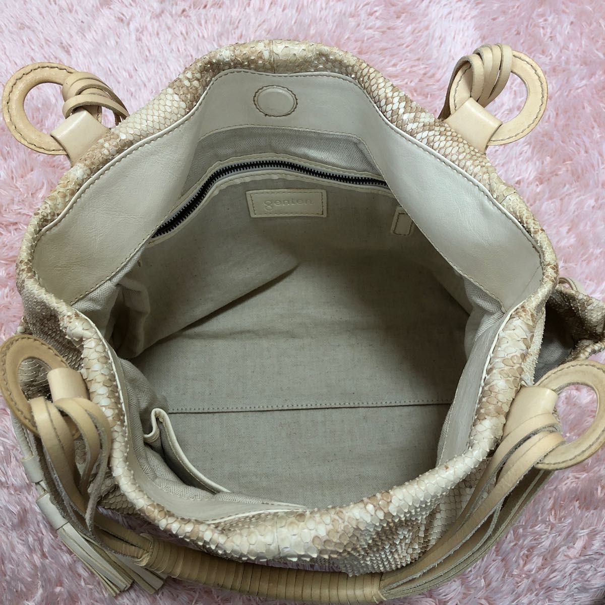 ゲンテンgenten ダイヤモンドパイソントートバッグ | noonanwaste.com