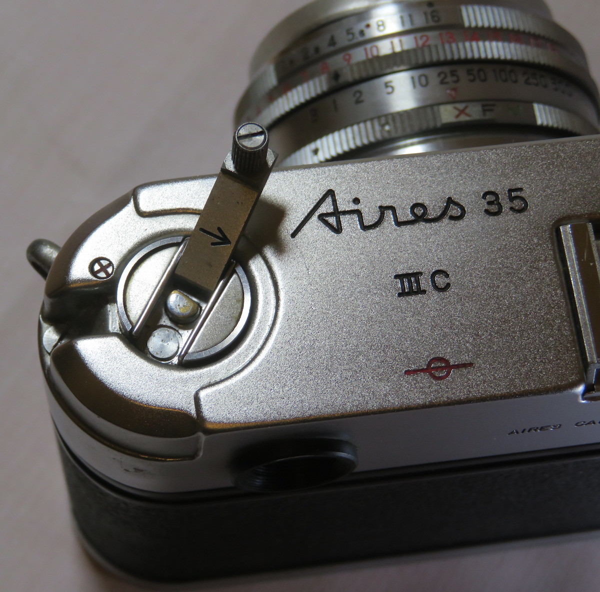 アンティークカメラ：アイレス35IIIC/Aires35IIICコーラル4.5cm f1.9（アイレス写真機製作所）中古フィルムカメラ_画像6