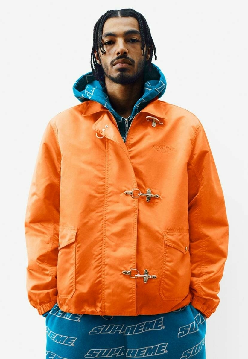 【新品・即日発送】 Supreme 18SS Nylon Turnout Jacket Orange size L シュプリーム ジャケット ナイロン オレンジ Lサイズ_画像1