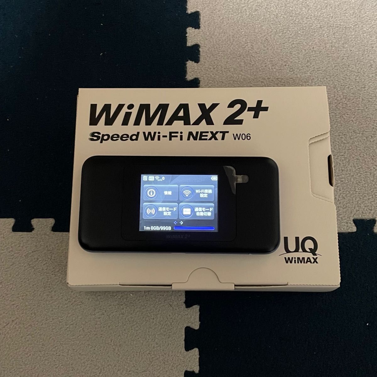 Speed Wi-Fi NEXT W06 ブラック×ブルー　 typec充電　WiMAX