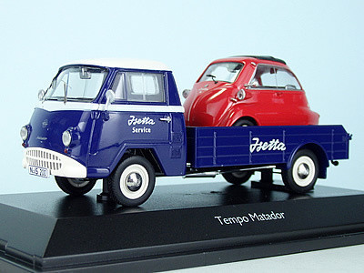 Schuco シュコー 1/43 Tempo Matador mit BMW イセッタ Isetta Schuco シュコー 1/43 Tempo Matador mit BMW イセッタ Isetta