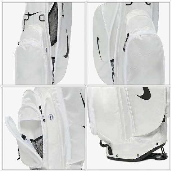  stand attaching caddy bag with a hood white NIKE light weight Nike white 