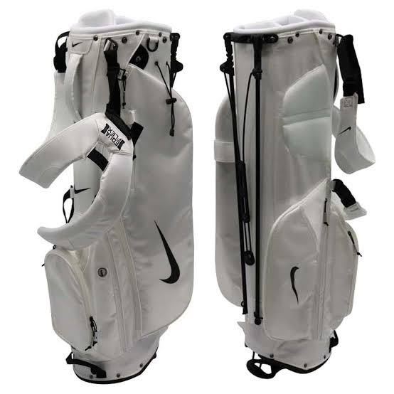  stand attaching caddy bag with a hood white NIKE light weight Nike white 