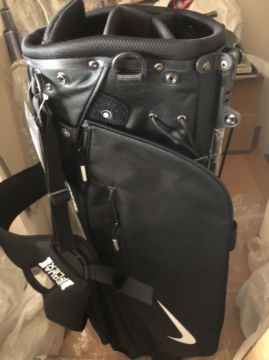  stand attaching caddy bag with a hood black NIKE light weight Nike black 