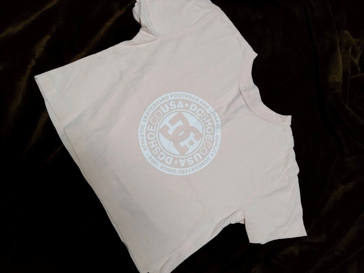 DC ピンクホワイト 半袖Tシャツ　ショート　S Yahoo!フリマ（旧）
