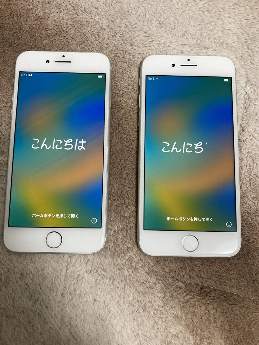 au版 Apple iPhone8 64GB シルバー 2台セット 動作確認・初期化済③