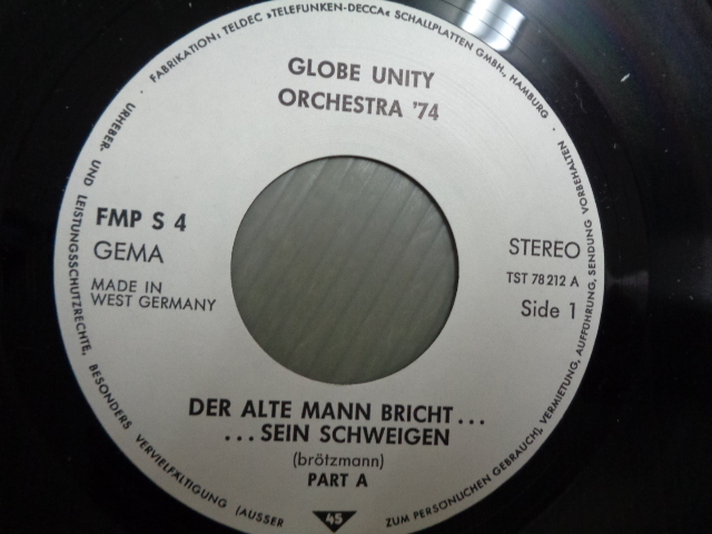 GLOBE UNITY ORCHESTRA '74/DER ALTE MANN BRICHT... SEIN SCHWEIGEN★シングル_画像5