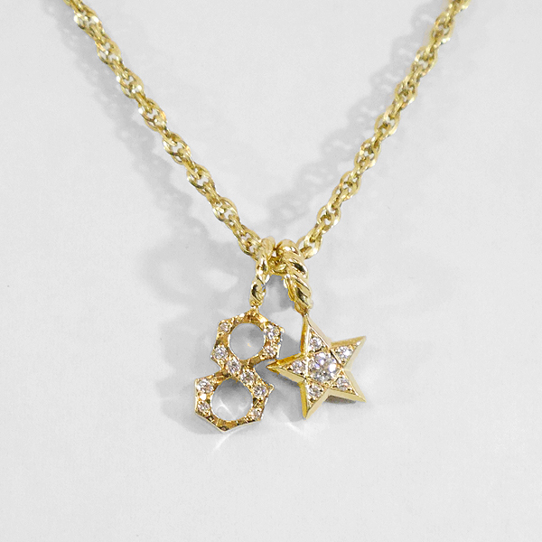 SJX DIAMOND NUMBER CHARM 「8」 K18 YG 6ZC0118 ダイヤペンダント ネックレストップ ナンバー 数字 ゴールドジュエリー メンズ レディース - ペンダントトップ、チャーム SJX DIAMOND NUMBER CHARM 「8」 K18 YG 6ZC0118 ダイヤペンダント ネックレストップ ナンバー 数字 ゴールドジュエリー メンズ レディース - ペンダントトップ、チャーム