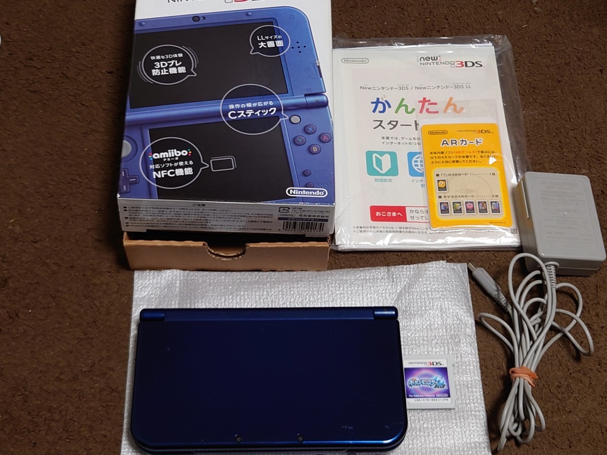Newニンテンドー3DS LL 本体 充電器 付属品 ポケットモンスター ムーン