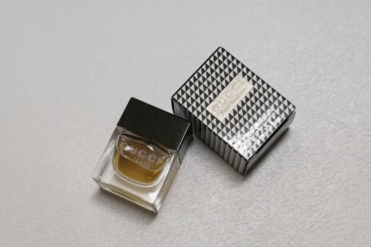 ミニ香水 GUCCI グッチ プールオム オードトワレ 5ml EDT BT ミニチュア ミニボトル_画像6