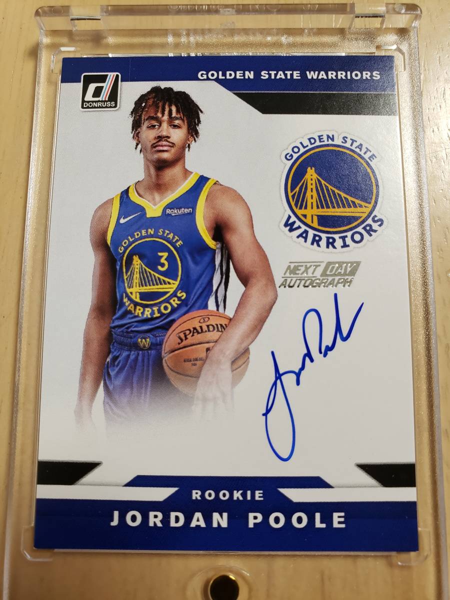 SP サイン 2019 -20 Panini Donruss Next Day Signature JORDAN POOLE Auto / ジョーダン プール Autograph