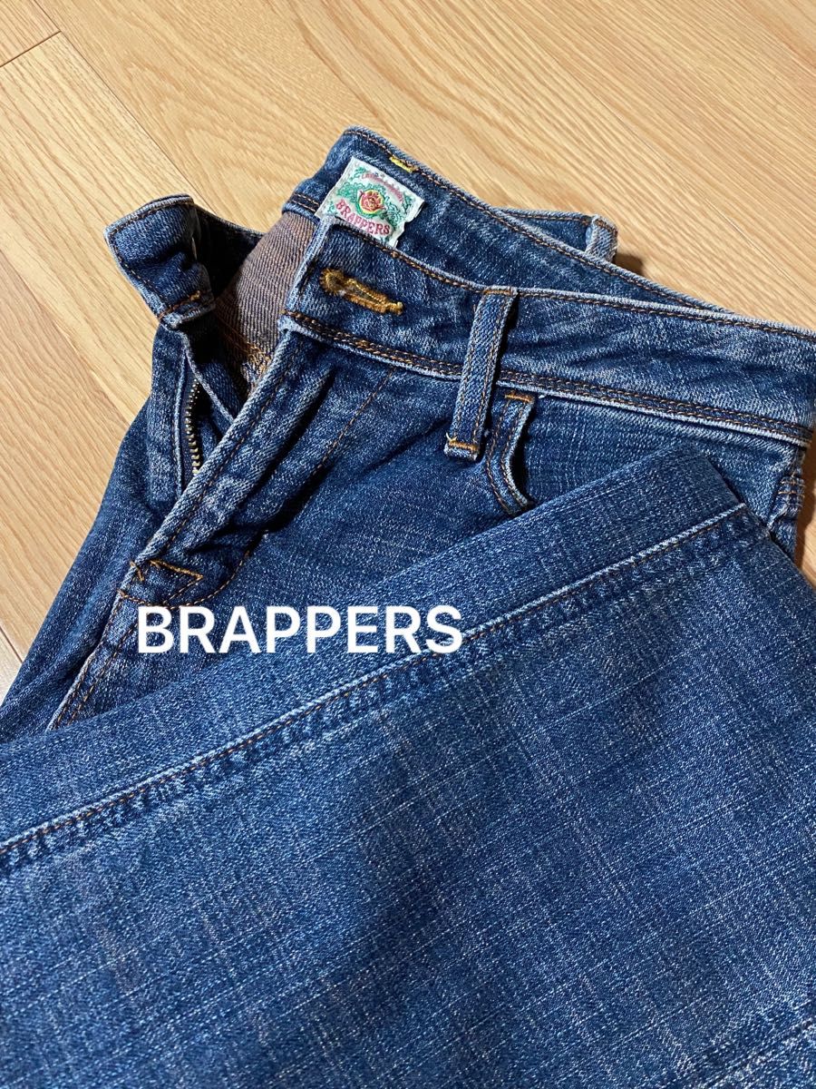 BRAPPERS フレアジーンズ 美品 デニムパンツ ブルー ウエスト58