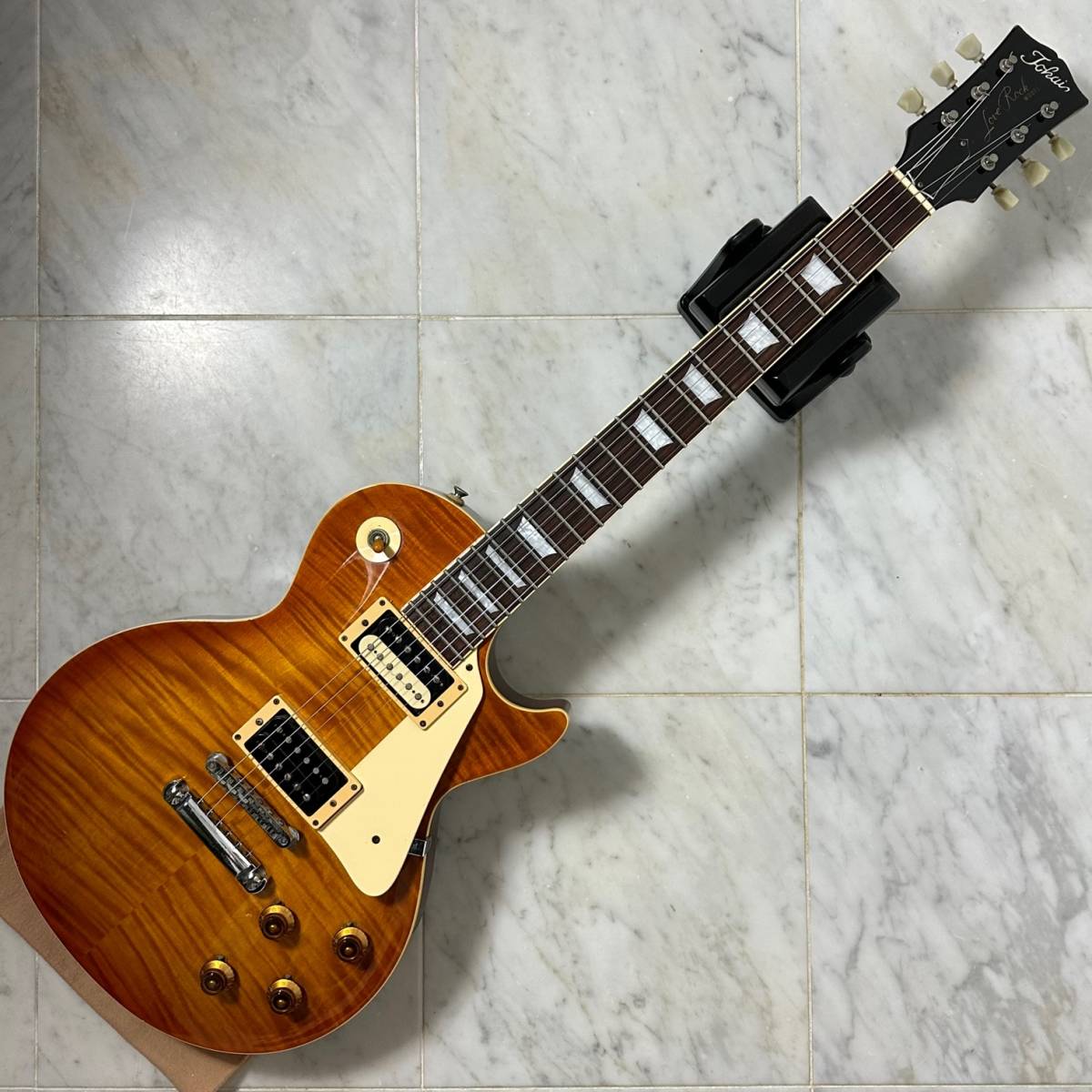 日本製 Tokai Love Rock LS-65 Honey Burst Les Paul 1995年 フレイムトップ 激トラ目 トーカイ ラブロック レスポール LS65_画像1